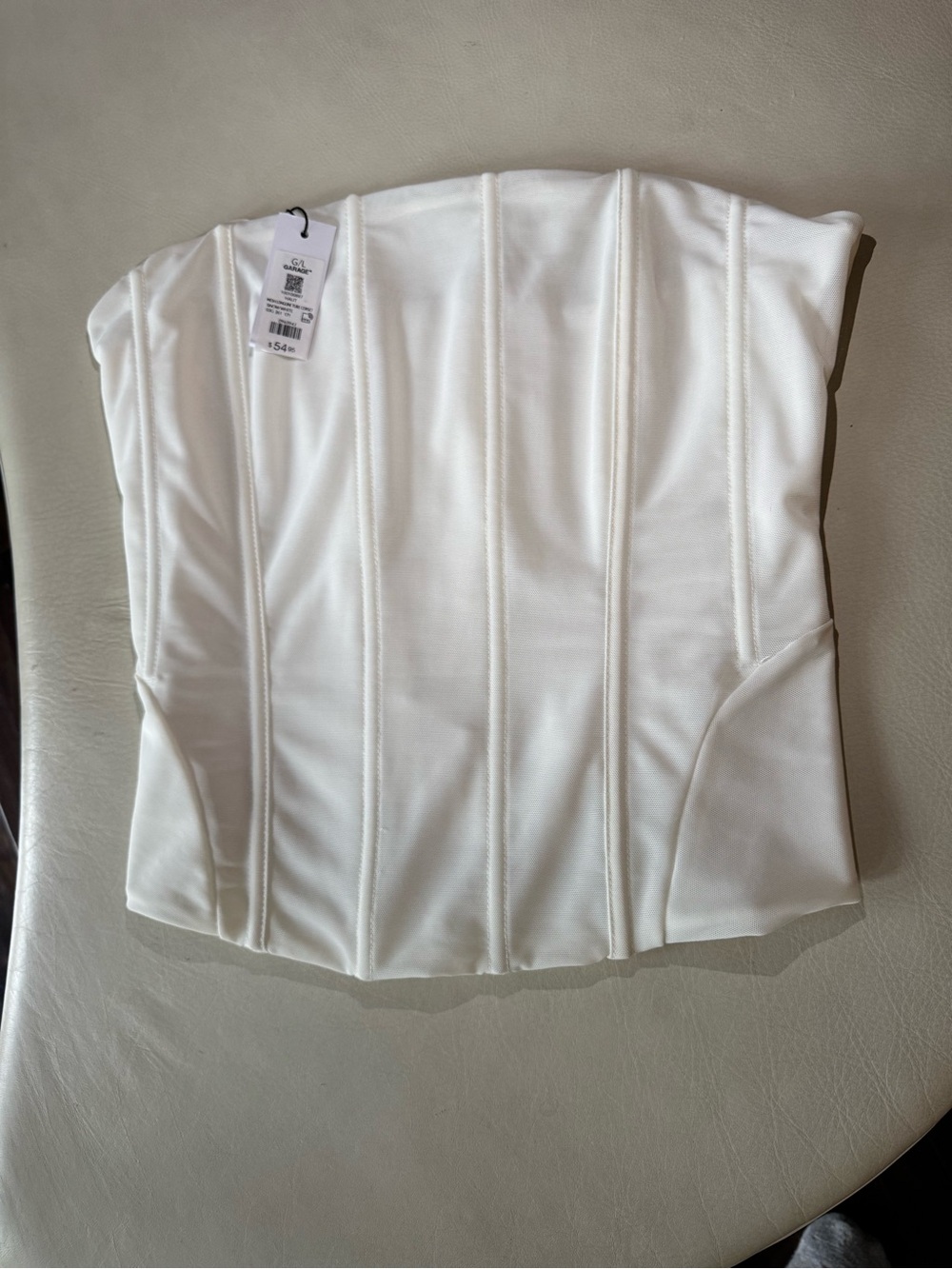 White corset. Garage Clothing. BNWT